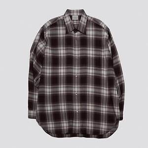 ENCOMING "CLASSIC LONG SLEEVE SHIRT" レーヨン チェックシャツ