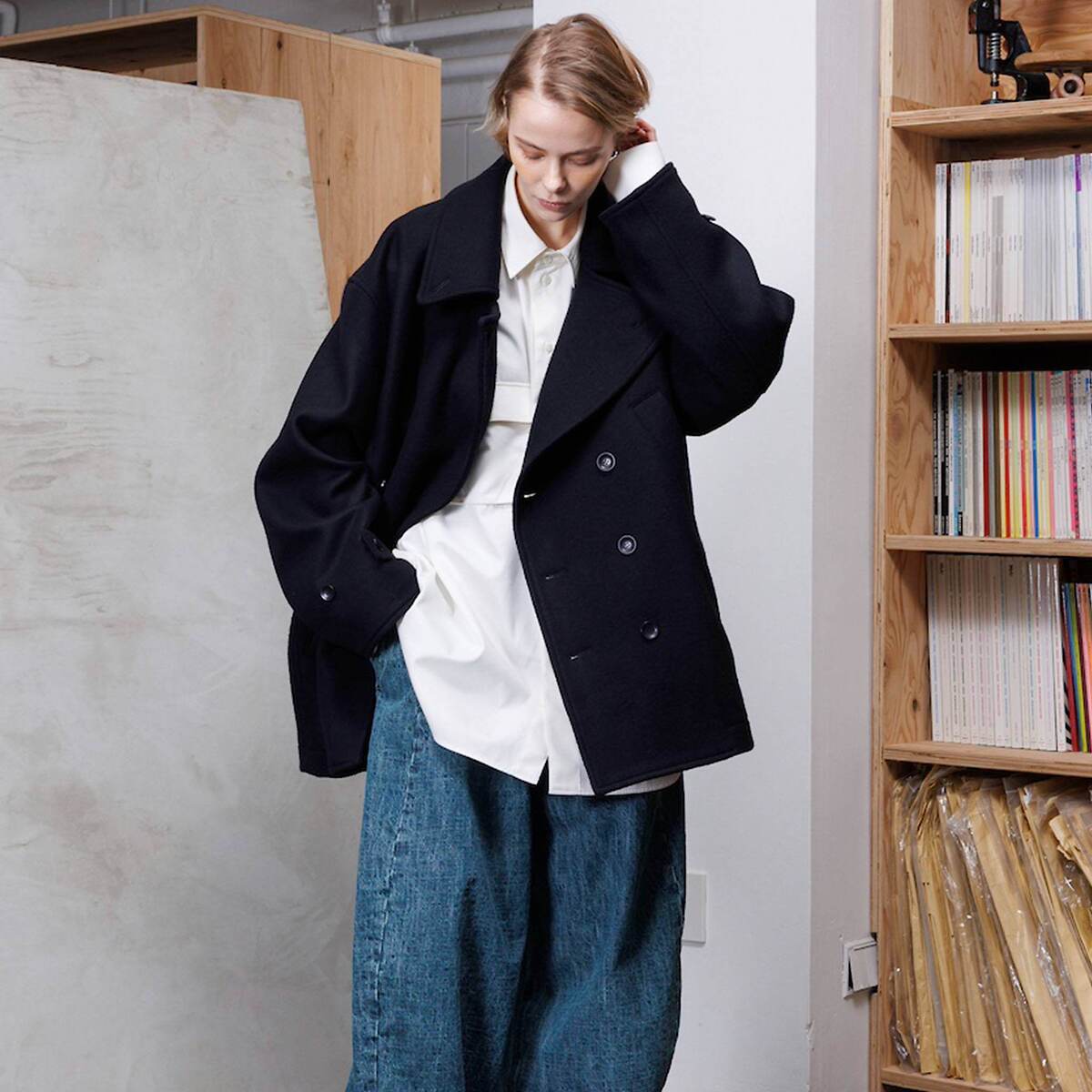 VOAAOV "DOUBLE MELTON PEA COAT" ダブル メルトン ピーコート 1