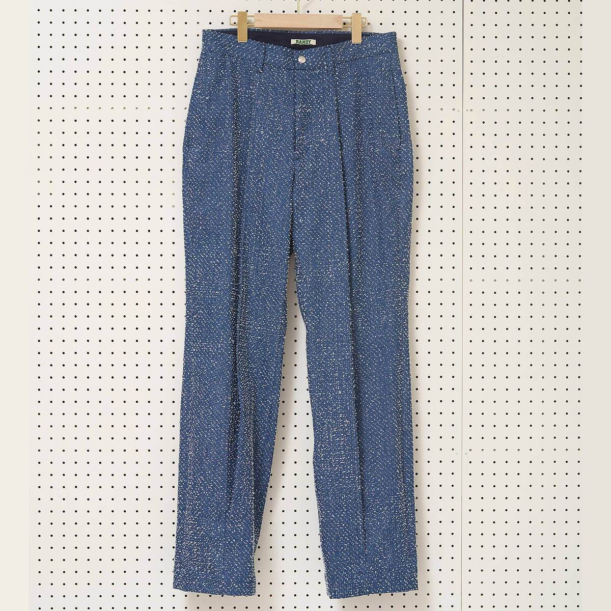 RANDY "GRAVITY DENIM" パンチングニードル デニムトラウザー 1