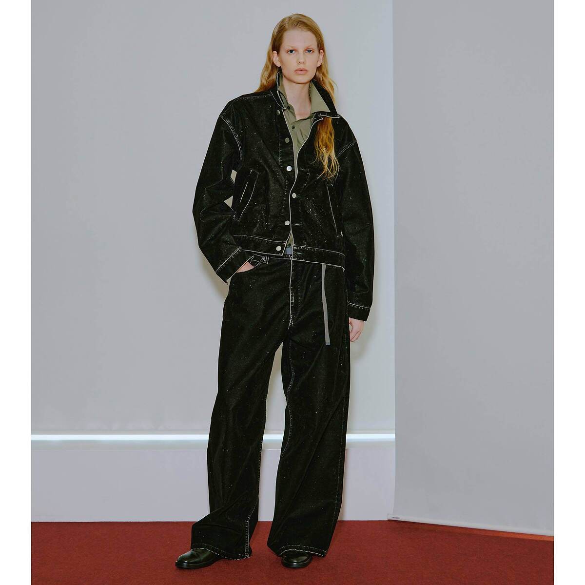 REVERBERATE "FLOCKY BAGGY PANTS" フロッキー バギーパンツ