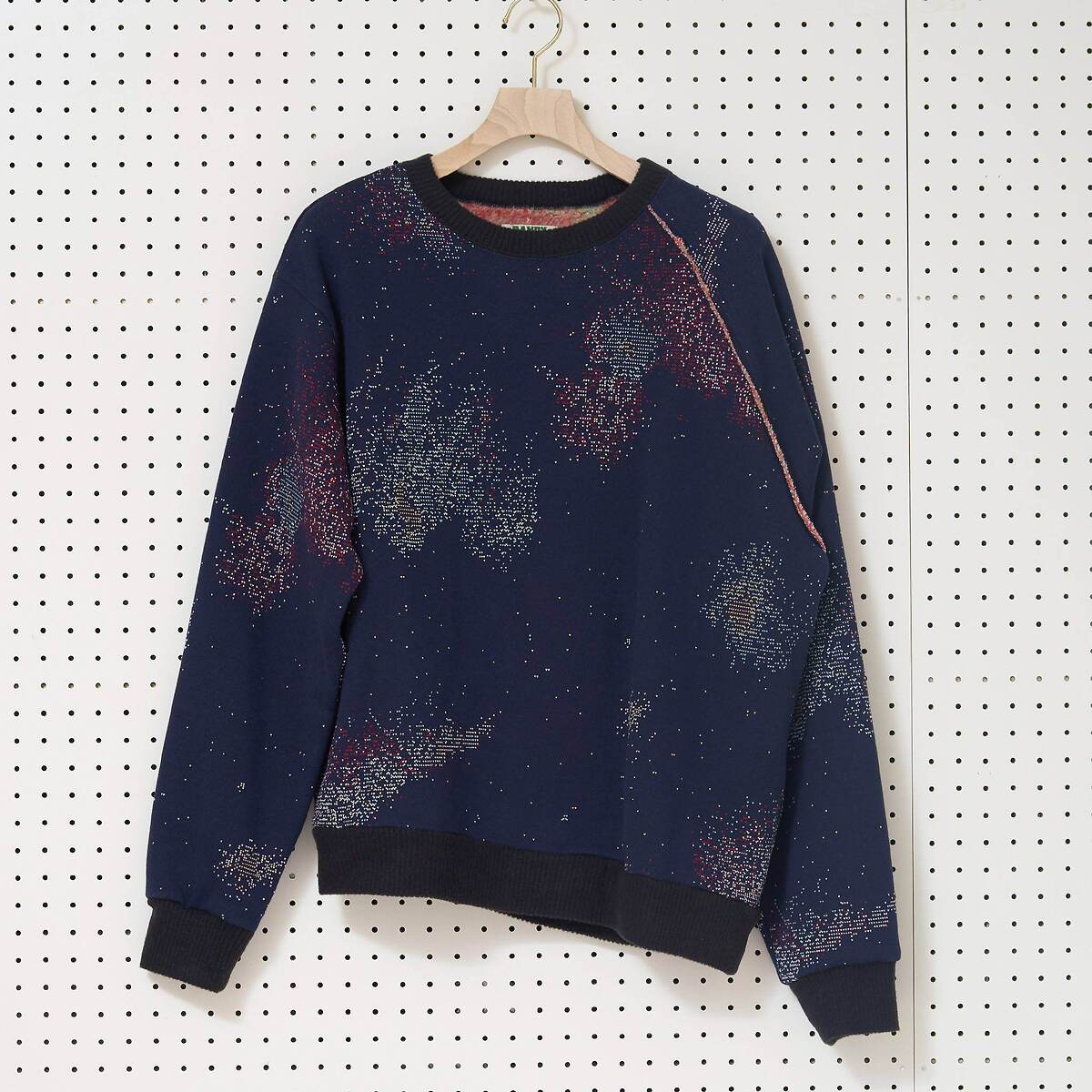 RANDY "BABBLING" アシンメトリー クルーネックスウェット 2