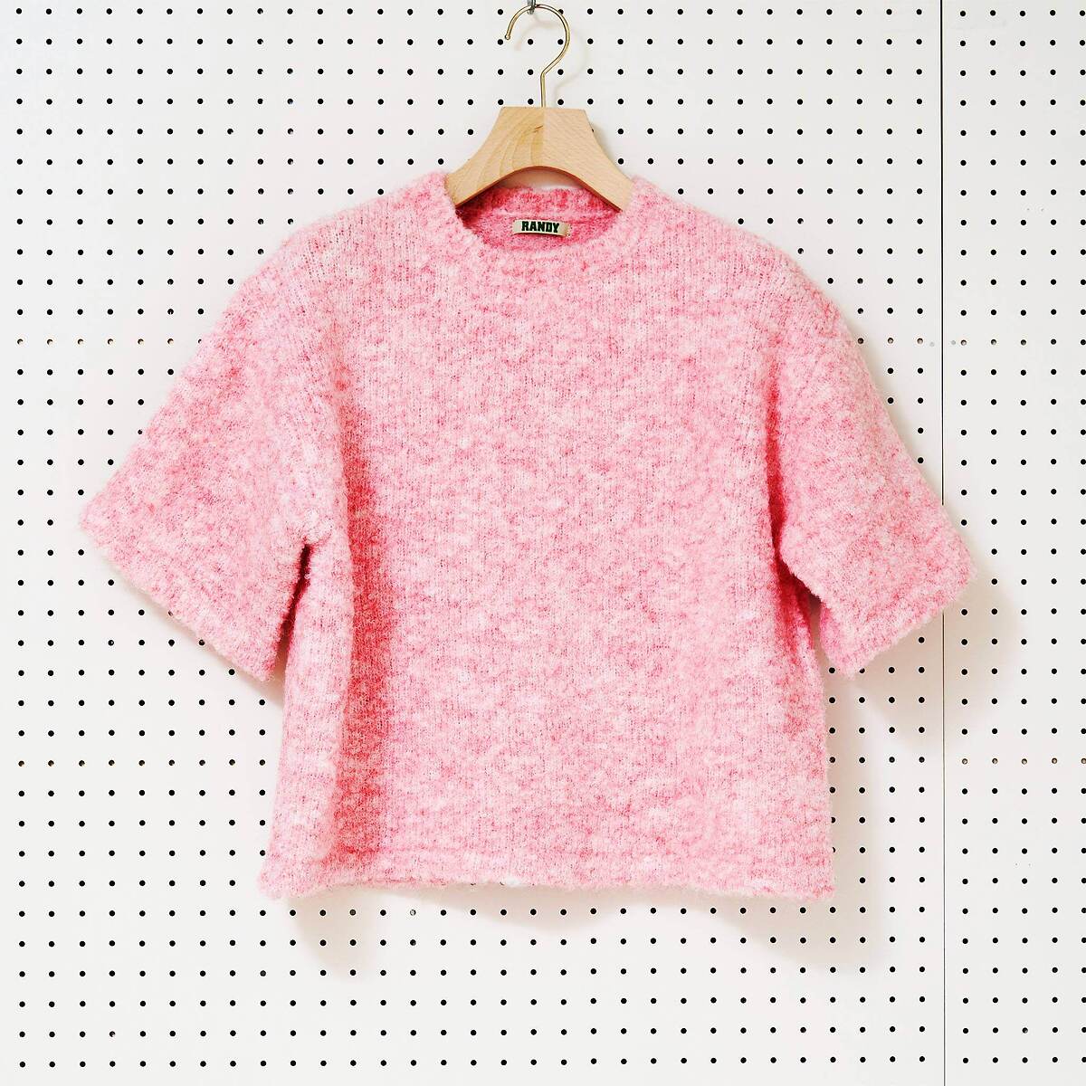 RANDY "FIRMAMENT" ブークレ ニットTシャツ