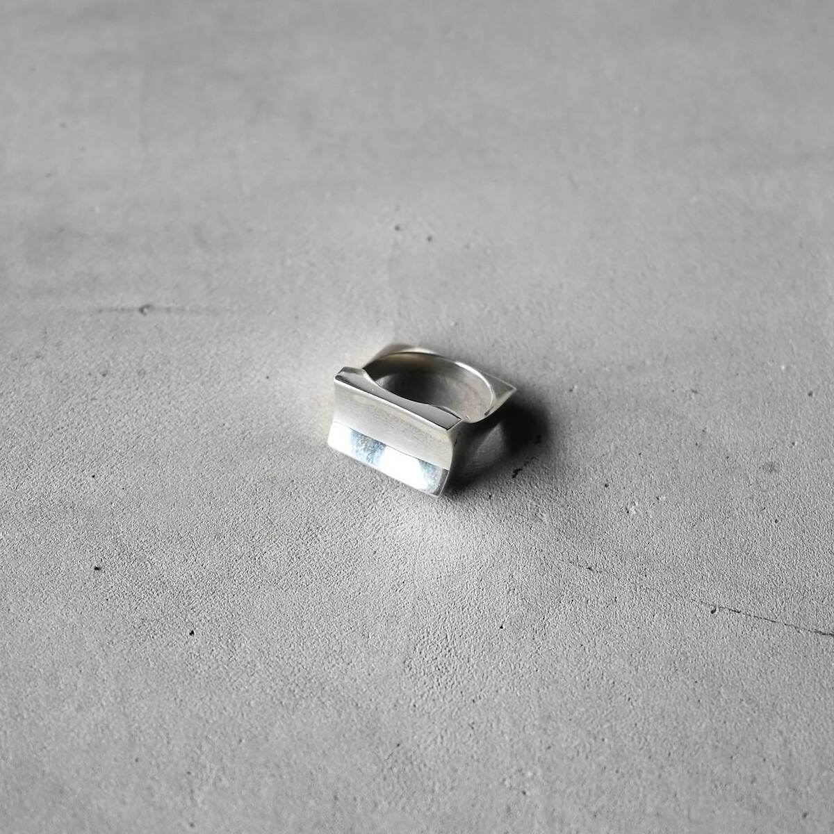 INTÉRIM(インテリム)  / TAXCO SILVER FLAT DIMPLE RING
