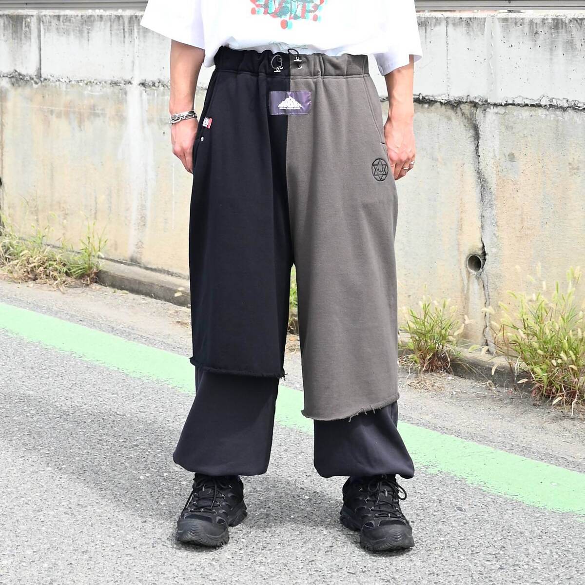 Leh / Layered Wide Track Pants 1