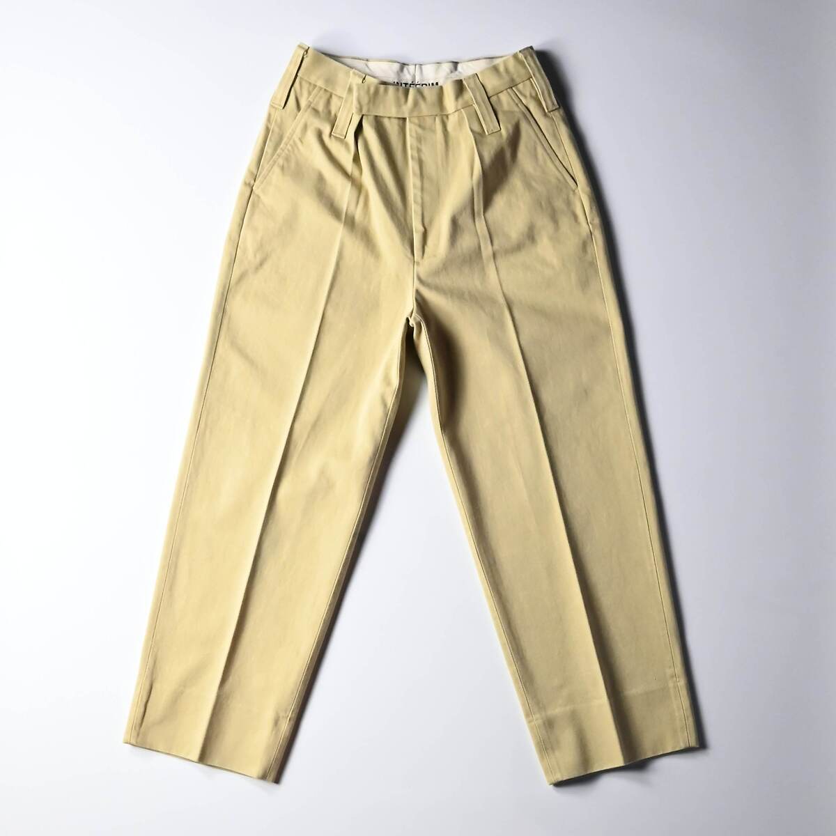 INTÉRIM / HEAVY PIMA TWILL 1-TUCK FRENCH ARMY WIDE TAPERED TROUSER 1