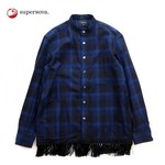 superNova. Fringe Band Collar Shirt 2