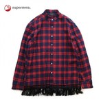 superNova. Fringe Band Collar Shirt 1