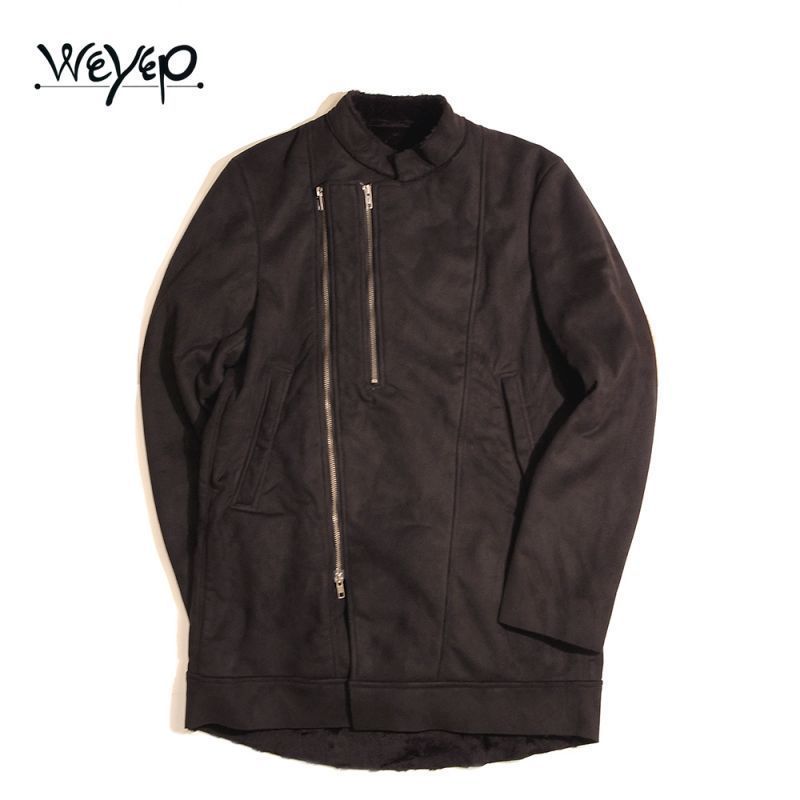 WEYEP Fake Mouton Riders Coat 1