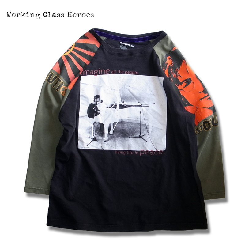 Working Class Heroes Remake Raglan Band Tee - 画像1枚目