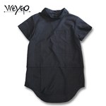 WEYEP Mock Neck Stripe Shirt 1