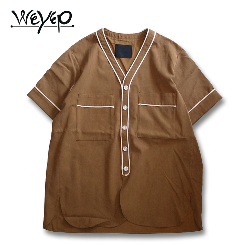 WEYEP S/S Baseball Piping Shirt 1