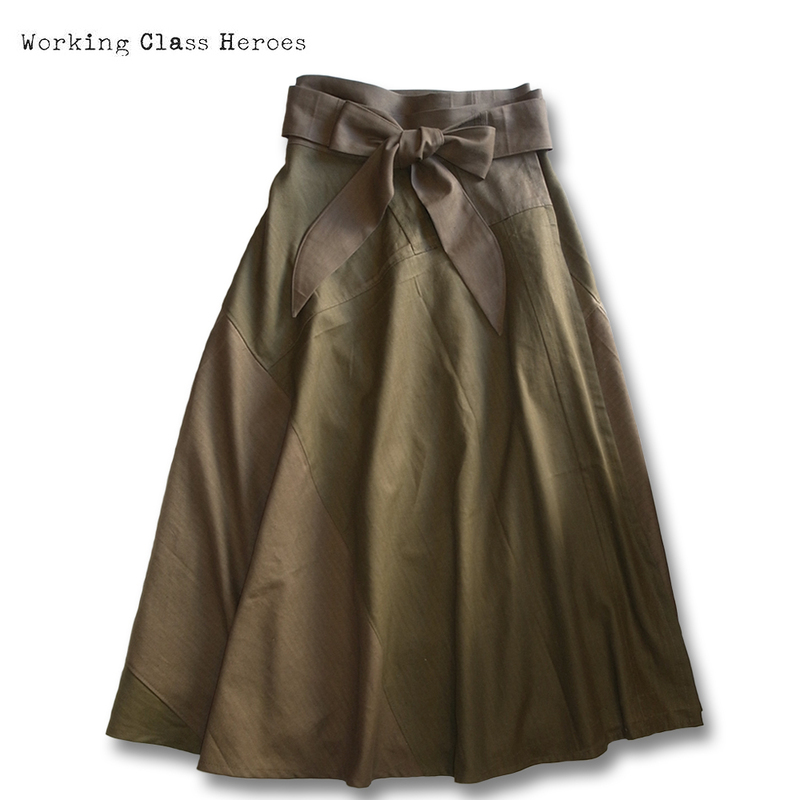 Working Class Heroes Remake Maxi Wrap Skirt 1