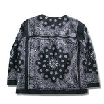 Working Class Heroes Bandana Key neck LS Doctor Shirt -Black 2