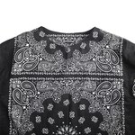 Working Class Heroes Bandana Key neck LS Doctor Shirt -Black 4