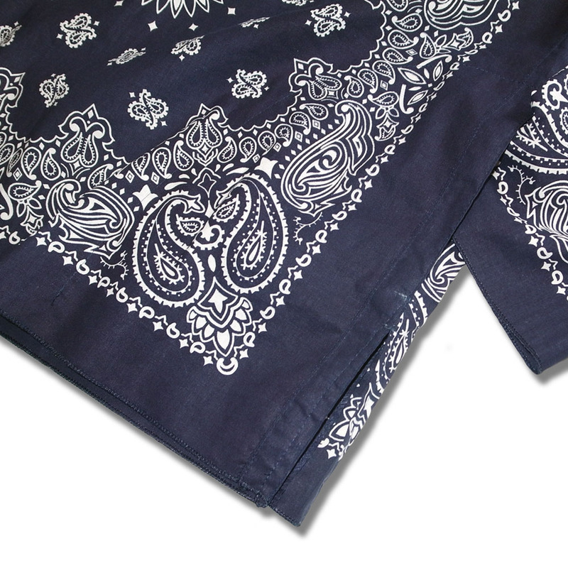 Working Class Heroes Bandana Key neck LS Doctor Shirt -Navy - 画像5枚目