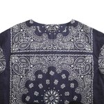 Working Class Heroes Bandana Key neck LS Doctor Shirt -Navy 4