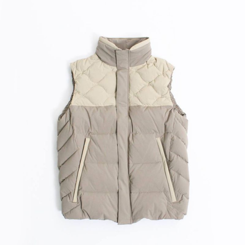 Enharmonic TAVERN Mix Quilt Down Vest -Grege 1