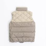 Enharmonic TAVERN Mix Quilt Down Vest -Grege 2