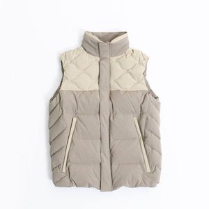 Enharmonic TAVERN Mix Quilt Down Vest -Grege