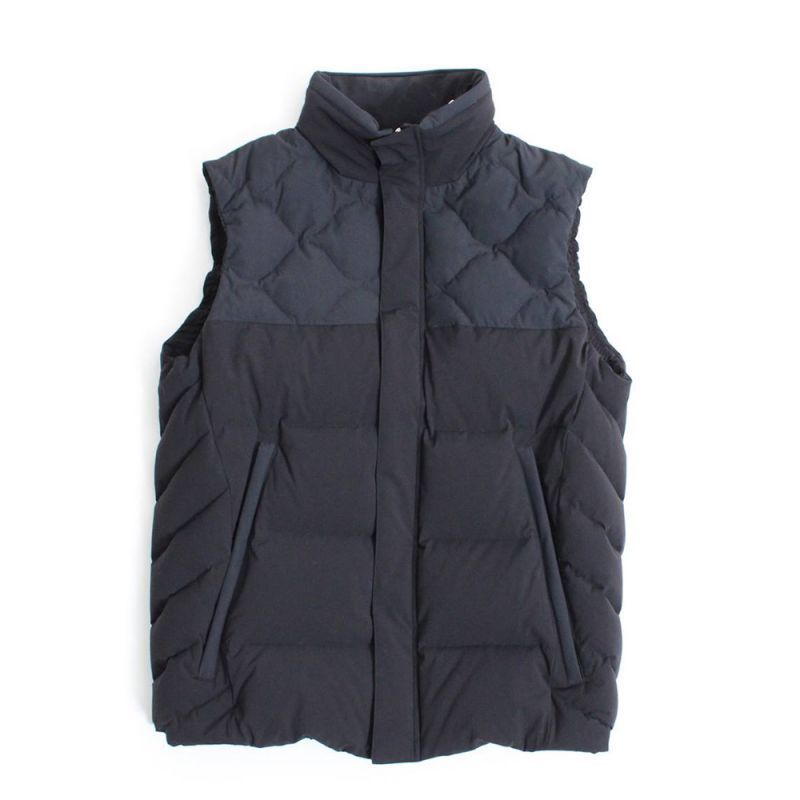 Enharmonic TAVERN Mix Quilt Down Vest -Black 1