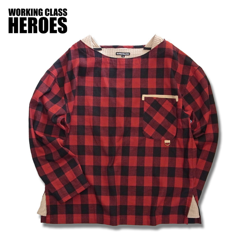 Working Class Heroes Busted Shirt -Red - 画像1枚目