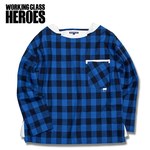 Working Class Heroes Busted Shirt -Blue 1