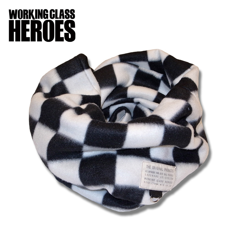 Working Class Heroes Checkered flag Fleece Snood - 画像1枚目