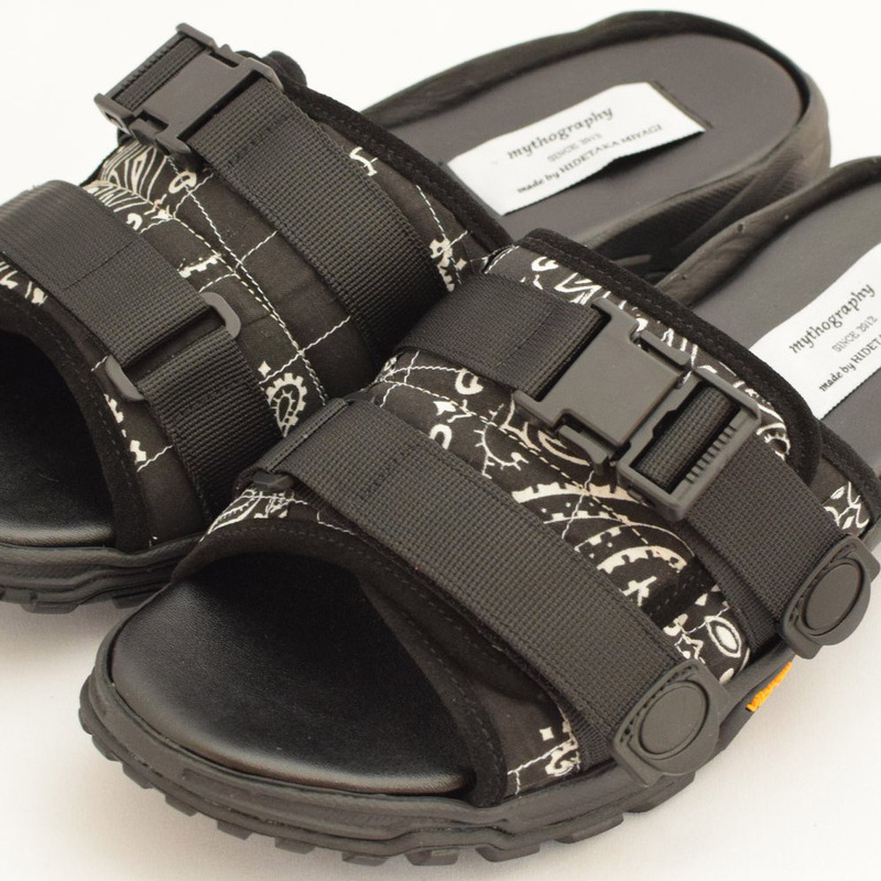 mythography myth179 Double Strap Bandana Patchwork Sandal -B - 画像2枚目