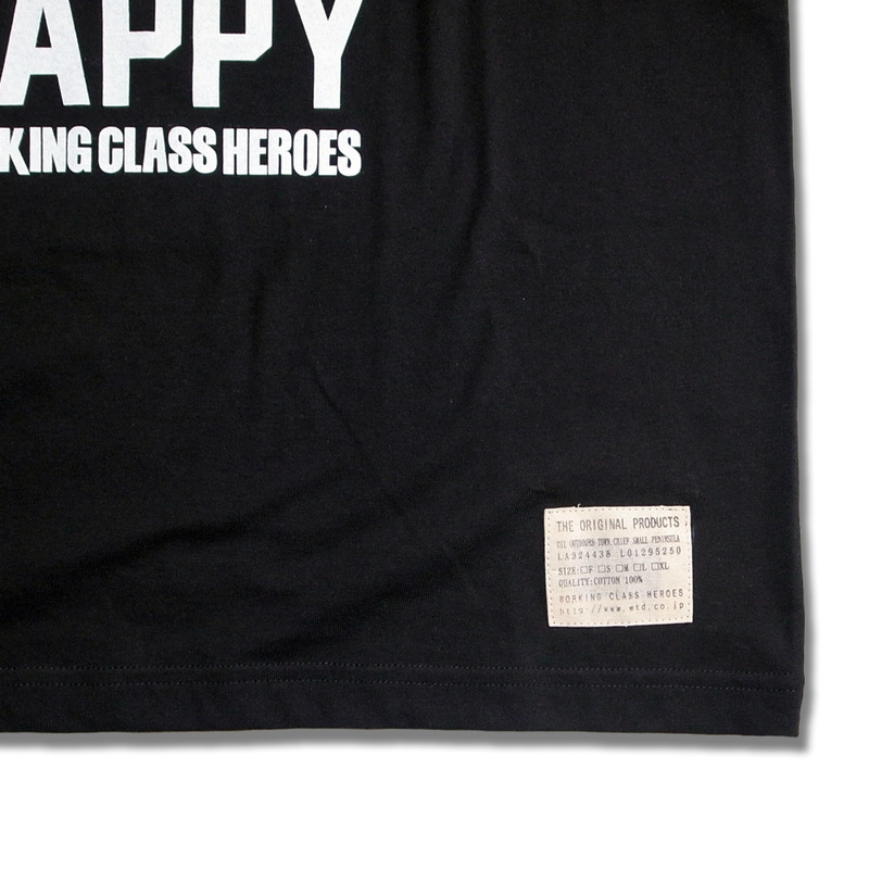 Working Class Heroes Don't Worry T-shirt -Black - 画像3枚目