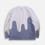WCH Border Wave Patch LS T-Shirts -White 2