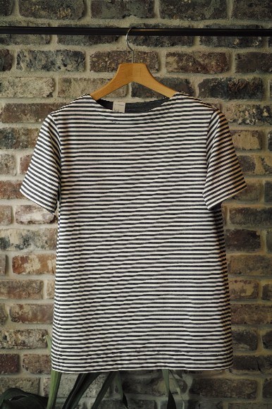 N.HOOLYWOOD BORDER BOAT NECK T-SHIRT