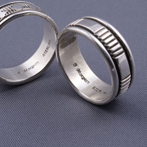 Stamped Band Ring【 Bruce Morgan／ブルース モーガン】 写真4