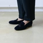 doo-bop Exclusive SLIPPER - BLACK VELVET / BLACK SKULL 5