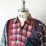 7 Cuts Flannel Shirt - Inserted 4 Cloths【Rebuild By Needles】 3