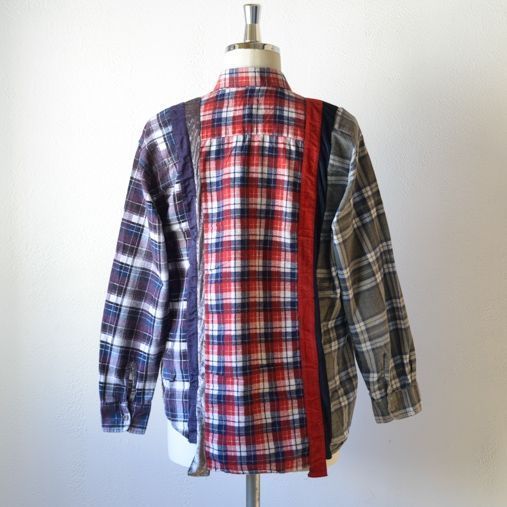 7 Cuts Flannel Shirt - Inserted 4 Cloths【Rebuild By Needles】 - 画像2枚目