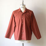 SELVEDGE WEATHER CLOTH SHIRTS - Brick Red【AURALEE】 1