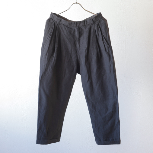 Tencel Linen Sarrouel Pants - Off Black【mando】 1