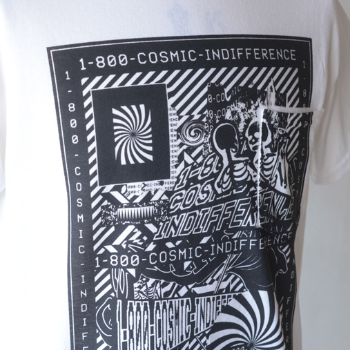 Printed T-shirt - Cosmin Indifference - Wht/Blk【Dead Feelin】 - 画像3枚目