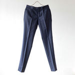 Slim Fit Cotton Cashmere Touch Geometric Pants【INCOTEX】 1