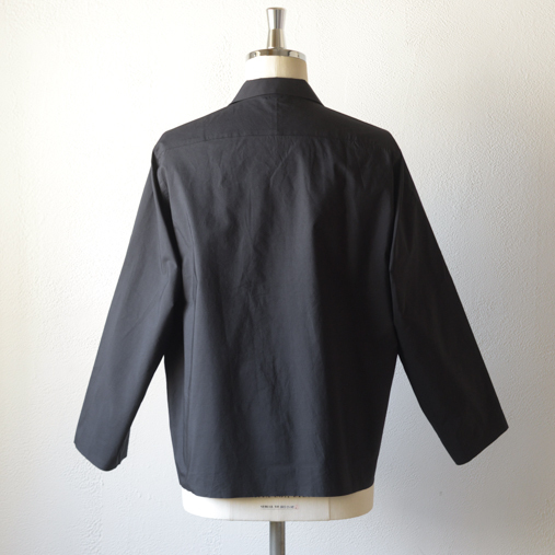 SELVEDGE WEATHER CLOTH SHIRTS - Ink Black【AURALEE】 - ドゥー 
