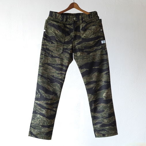 FALL LEAF PANTS - Twill - Tiger【SASSAFRAS】 - 画像1枚目