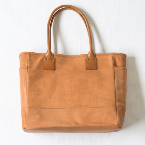 BAG19 Tote Bag - Goat leather - Natural【MOTO】 - 画像1枚目