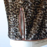 Shearling Vest - Leather Piping - Leopard【Needles】 4