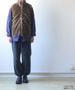Shearling Vest - Leather Piping - Leopard【Needles】 5