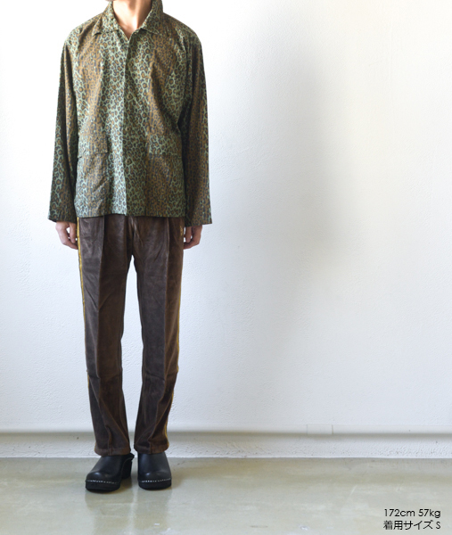 Narrow Track Pant - C/Pe Velour - Brown【Needles】 - 画像5枚目