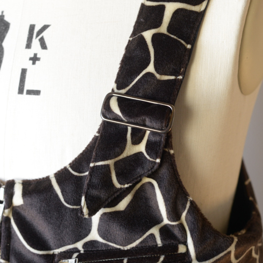DSD Vest - Giraffe Fur - Dk.Brown【AiE】 - 画像3枚目