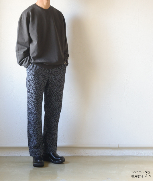 String Cowboy Pant - C/N Jacquard / Leopard【Needles】 - 画像5枚目