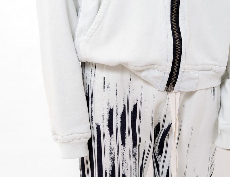 ハイダーアッカーマンHAIDER ACKERMANN ホワイト クロップドカーゴ カナダグース24年秋冬ダウンジャケット、ハイダー・アッカーマン