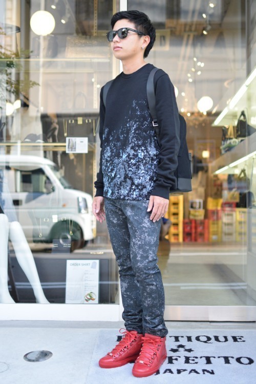 バレンシアガ2015-16AWスタイルのショップスナップ