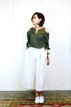 KAHKI×WHITE　春のリラックスコーデ 1
